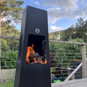 Luxury Chiminea made from tough Steel in Britain by Garden Embers